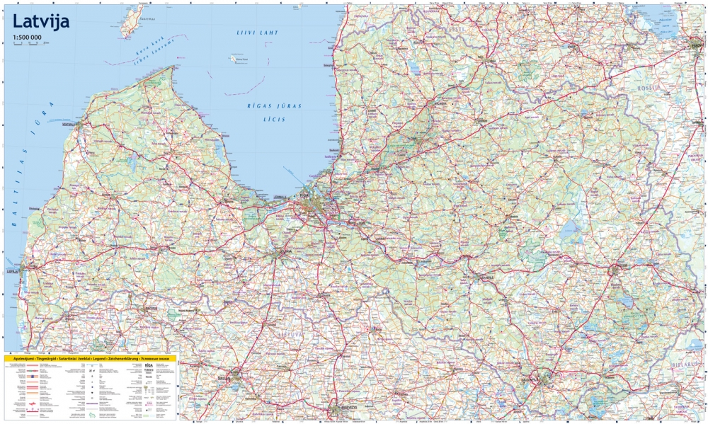 Карта латвии. Автомобильная карта Латвии. Карта Латвии с городами подробная. Карта дорог Латвии. Подробная карта Латвии.