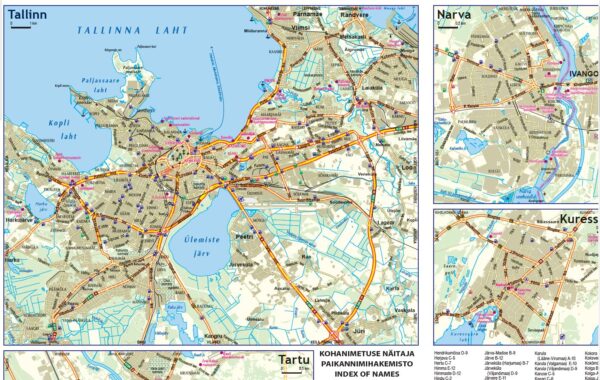 Estija. Vandeniui atsparus žemėlapis - Image 3