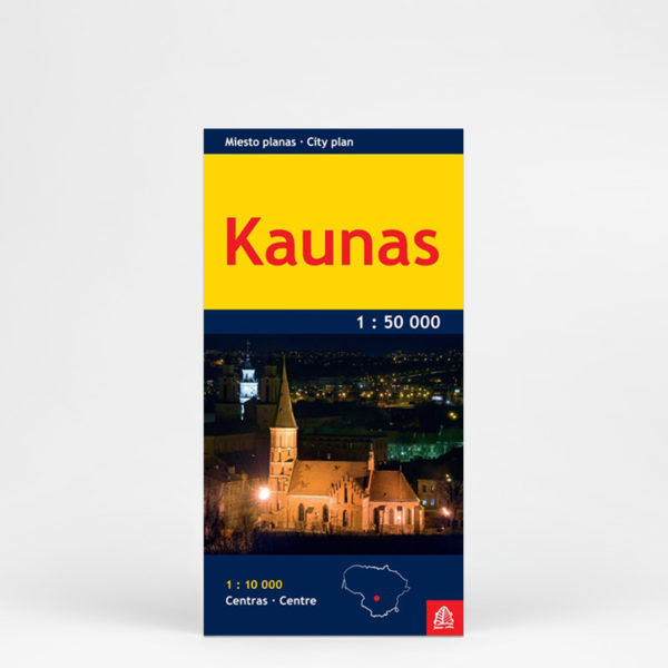 Kaunas. Pocket size map