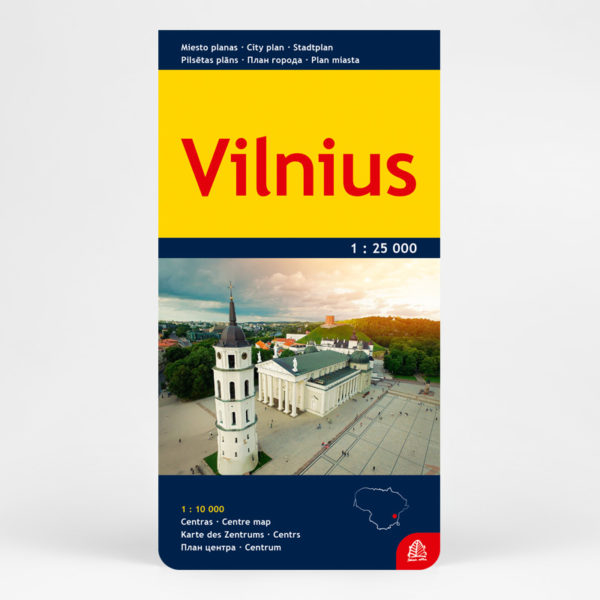 Vilnius žemėlapis. Miesto planas.