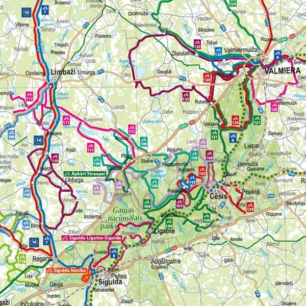 Cycling routes. Latvia. Active tourism map - Image 5