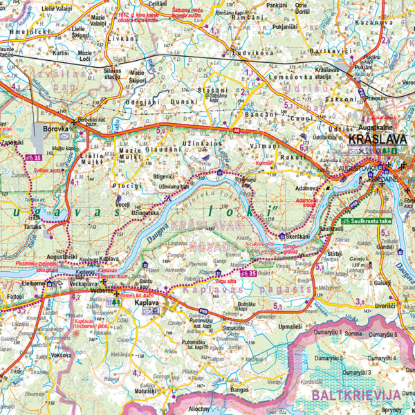 Cycling routes. Latvia. Active tourism map - Image 4