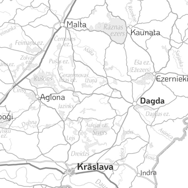 Administrative wall map of Latvia. NEW! - Image 3