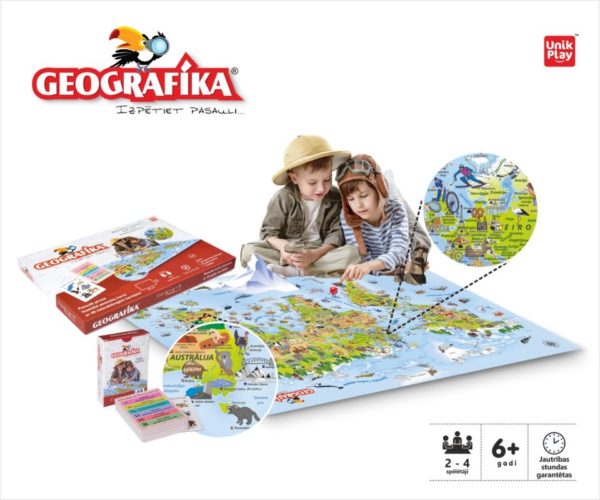 spēle bērniem geografika